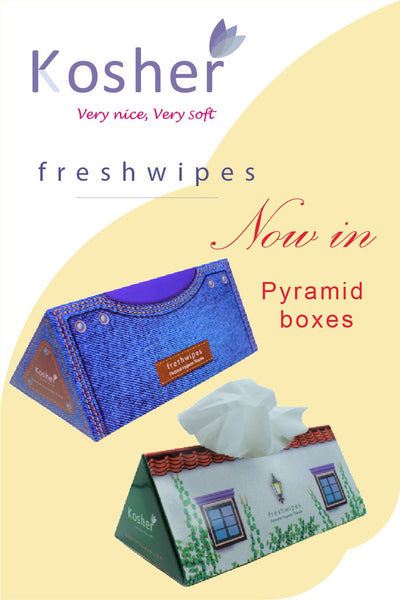 Kosher Freshwipes now in Pyramid Box