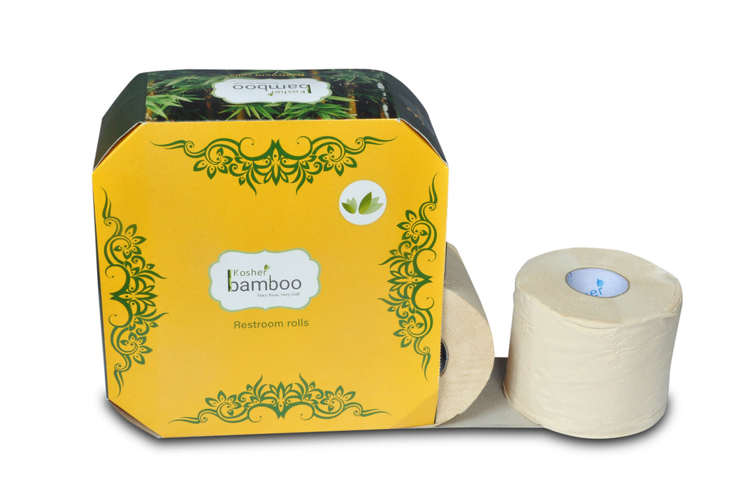 Kosher Bamboo Toilet roll - 4 Rolls In a Pack - Made of pure Bamboo Pulp - 3 Ply - ( Approx 420 Pulls Each)150 GMS Each